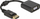 Adapter DisplayPort në VGA Delock 61006, 15 cm, i zi