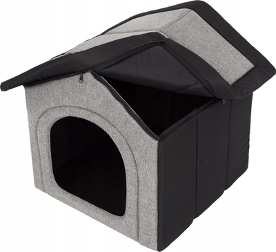 Shtëpi tekstili për qen Hobbydog R3, 52x46 cm, për kafshë të vogla, shumëngjyrëshe