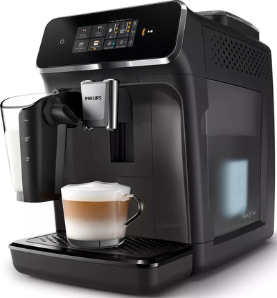 Aparat kafeje Philips LatteGo EP2331/10, presion, sistem LatteGo, gri