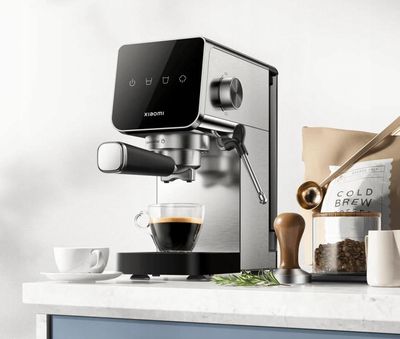 Makina e kafes Xiaomi BHR9798EU, gjysmë automatike, 20 bar, ngjyrë gri