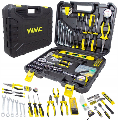 Set veglash WMC Tool Case 3/8", 108 copë, në kuti plastike