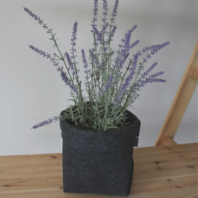 Mbulesë vazoje ARCO DESIGN Simple L, 20 cm, felt poliestër, grafit