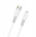 Kabllo karikimi Dudao L25SM, USB A në micro USB, 1m, 3A, e bardhë