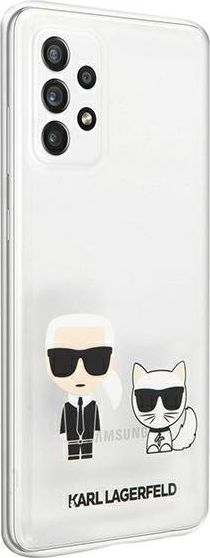 Futrollë Karl Lagerfeld Karl &amp; Choupette për Samsung Galaxy A72 4G 5G, TPU PC, transparente