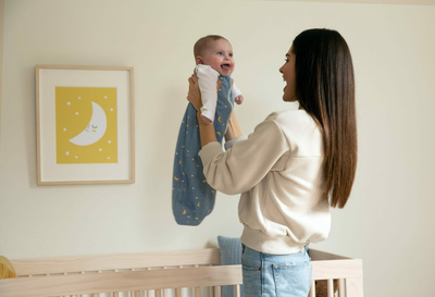 Thes gjumi për bebe Ergobaby Stellar, 0-6 muaj, TOG 2.5, blu e hapur
