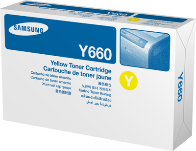 Toner printeri Samsung CLP-Y660A, standard, i verdhë