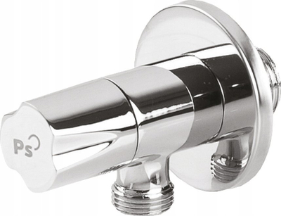 Valvul këndore Perfekt Ceramic 02-051-1510-000, 1/2" x 3/8", me bërthamë qeramike, krom