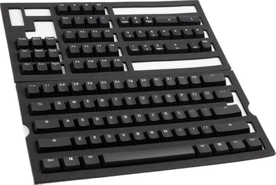 Set keycap Ducky Phantom Black, PBT Double Shot, 108 taste, US layout, i zi