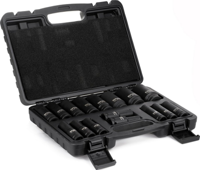 Set kokash goditëse të gjata SMART365, 1/2", 16 copa, në kuti plastike