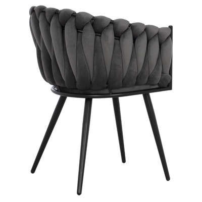 Kolltuk Luanda velvet + këmbë metal 60×54×78 cm (HM8741.01)