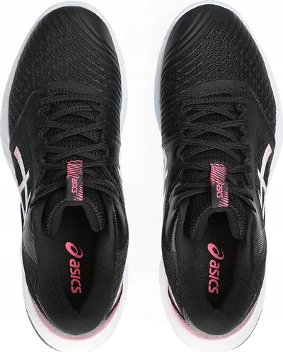 Këpucë volejbolli Asics Netburner Ballistic FF MT 3 W, për goca, të zeza me rozë