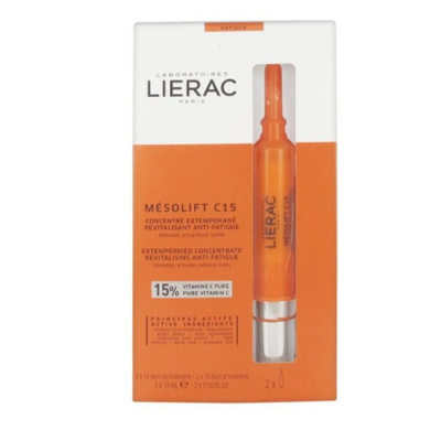 Ampulla për fytyrë Lierac, Mesolift C15, 2 x 15 ml
