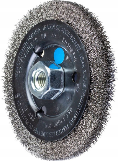 Furçë rrethore PFERD POS RBU 12512 M14, inox 0.30mm, Ø125mm, gri metalike