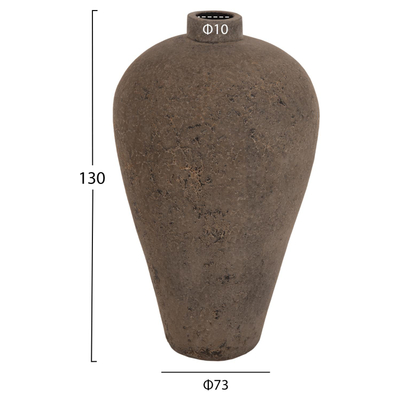 Vazo dyshemeje dekorative Φ73x130Hcm (HM7912), gri