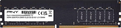 Memorie PNY Performance, DDR4, 16 GB, 3200 MHz, CL22, MD16GSD43200-TB