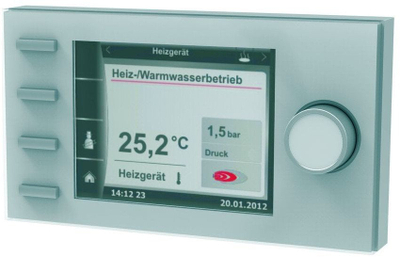 Termostat inteligjent Wolf BM-2, modul kontrolli ngrohjeje, mbrojtje nga ngrica, gri