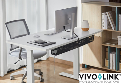 Организер за кабли Vivolink VLUDCM914, под маса, црн