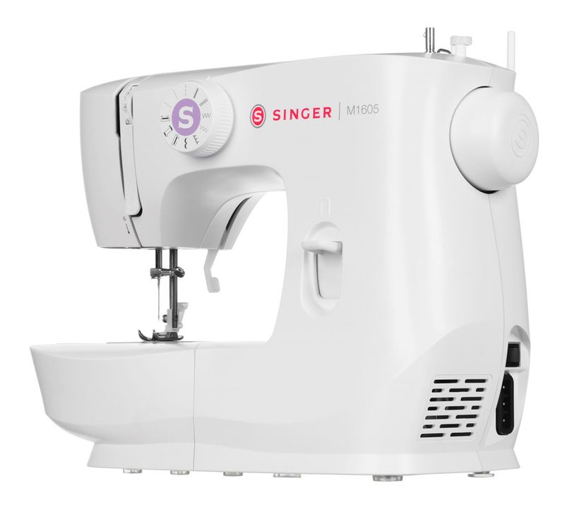 Makineri qepëse Singer M1605, 6 lloje qepjesh, dritë LED, e bardhë