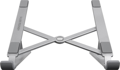 Qëndrim laptopi Silver Monkey Blanc, ergonomik, i palosshëm, ngjyrë argjendi