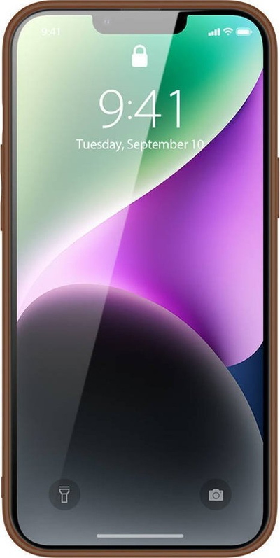 Këllëf telefoni Dux Ducis Yolo për iPhone 14, lëkurë eko, kafe