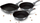 Set tigana për grill Berlinger Haus Metallic Line, 3 copë, 20 cm, 24 cm, 28 cm, të hirtë