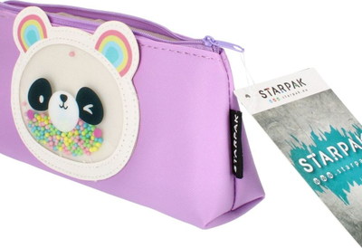 Penar STARPAK TXM Pencil Case, 21x12 cm, me zinxhir, shumëngjyrësh