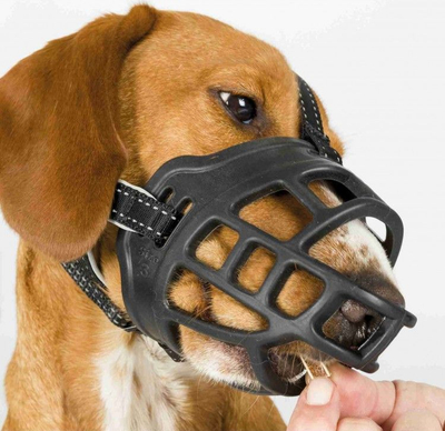 Maskë për qen Trixie Muzzle Flex, S, e zezë