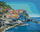 Set pikturimi me numra Mid Sea Coast, kanavacë, bojëra akrilike, shumëngjyrësh