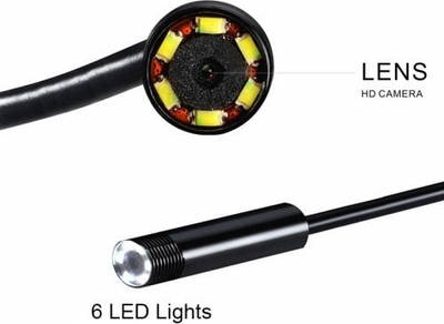Kamerë inspektuese Xrec Endoscope, USB, kabllo e ngurtë 1.5 m, e zezë