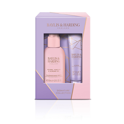 Set Sprej për trup 95 ml + Shkëlqyes për buzë 12 ml Baylis & Harding