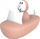 Lodër për banjo Matchstick Monkey Endless Bathtime Fun Boat, set 2 pjesë, dusty pink