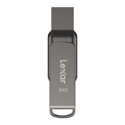 USB Lexar JumpDrive Dual Drive D400, 64GB, USB 3.2 Type A Type C, argjendtë