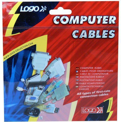 Adapter Logo 68011 DB9 mashkull në DB25 femër, gri