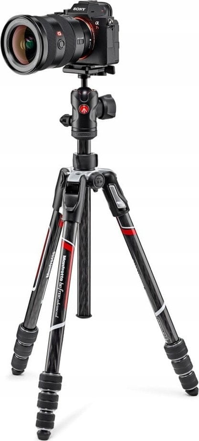 Tripod Manfrotto BeFree Advanced Carbon, 150cm, mban deri 9kg, i zi