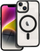 Kapak telefoni OEM COLOR EDGE MAG COVER për iPhone 14, MagSafe, transparent me anë të zeza