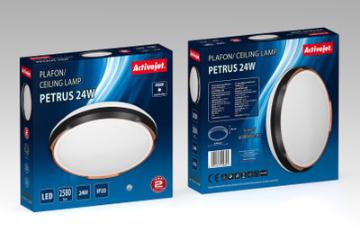 Llambë tavani Activejet AJE-PETRUS, LED 24W, 2580 lm, e bardhë