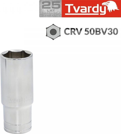 Kapak i gjatë TVARDY 1/2", 21 mm, metalik