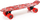 Skateboard SMJ UT-2206 Red Jungle, plastike, kushineta ABEC-7, i kuq