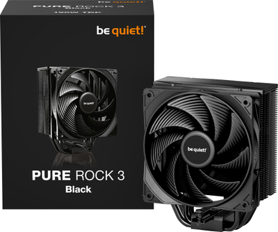 Ftohës CPU Be Quiet Pure Rock 3, 120mm, për Intel dhe AMD, i zi