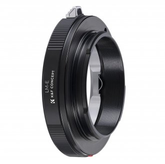 Adapter bajonete K&amp;F Concept Leica M në Sony E, bronz dhe aliazh alumini, i zi