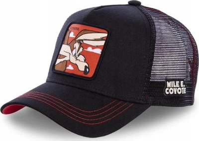 Kapele Capslab Looney Tunes Coyote CL/LOO/1/COY1, me rrjetë, snapback, e zezë