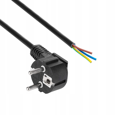 Kabllo rryme Akyga CEE 7/7 AK-OT-01S, CU 3x1.5mm, 1.5m, e zezë