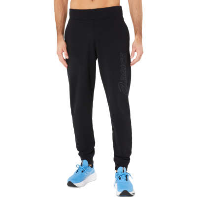 Спортски панталони Asics Logo Sweatpant M 2031E189-002, памук, црни