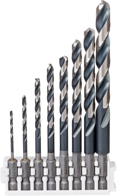 Set gërryesash metalikë Bosch Impact Control, 8 copë, HSS, me shank gjashtëkëndor