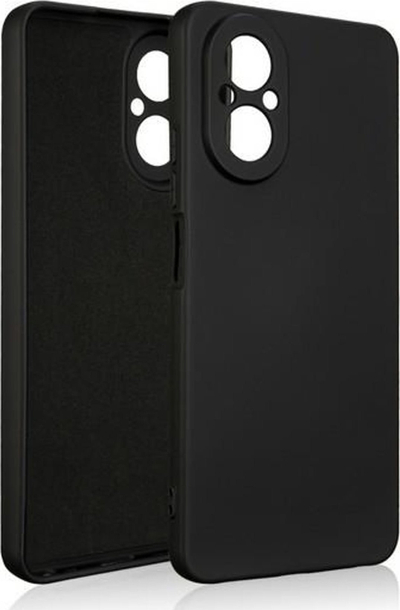 Kapak telefoni Beline Silicone për Realme C67 4G, silikon i butë e fleksibël, mbron anët, ngjyrë e zezë