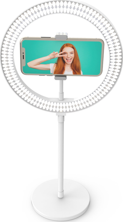 Ring llampë DigiPower 10 LED Ring Light Kit, 10", LED, e bardhë