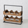Raft vere Karim, 33cm, 6 shishe, dru natyral edhe metal i zi