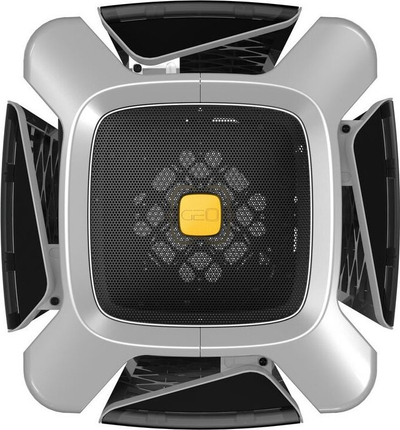 Куќиште за компјутер Geometric Future M2 The ARK, MATX Mini ITX, сиво стакло