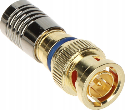Konektor BNC METACON 4781 MTC, plug kompresion, për kabllo koaks, metalik