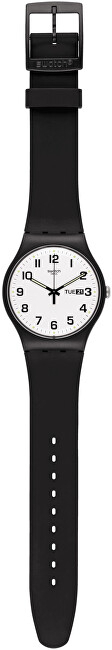 Orë dore Swatch Classic TWICE AGAIN SO29B703, e zezë